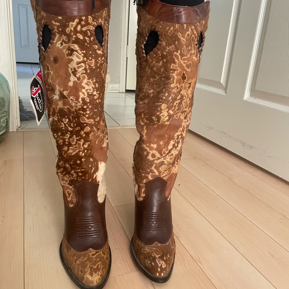 Justin cowhide boots - Picture 4 of 12